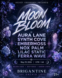 Moon Bloom flyer