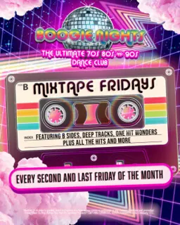Boogie Nights - Mixtape Friday flyer